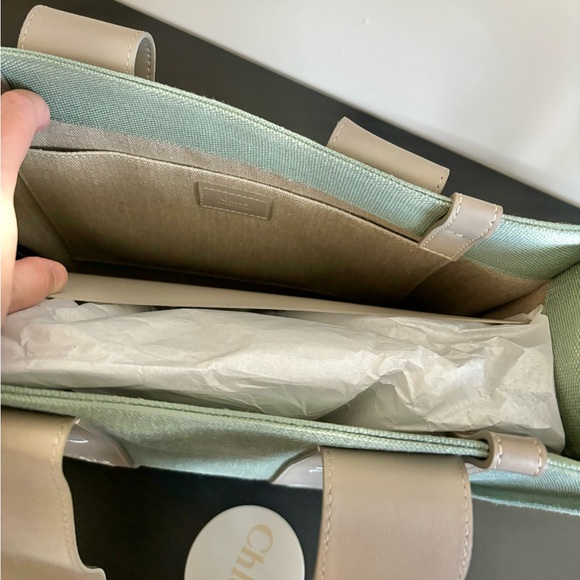 ✨NWT✨CHLOE MEDIUM WOODY TOTE (Green) - Picture 11 of 12